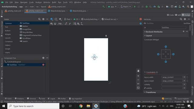 How to switch between activity | Android Studio | Java смотреть онлайн