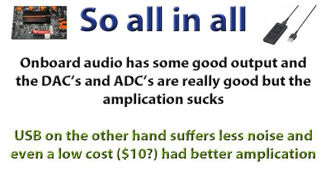 Onboard Audio Vs External USB Sound Cards (Realtek ALC898 vs Sony UAB80) смотреть онлайн