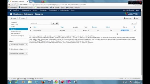 Installer votre template Joomla смотреть онлайн