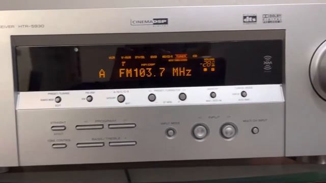 YAMAHA NATURAL SOUND AV RECEIVER HTR-5930 смотреть онлайн