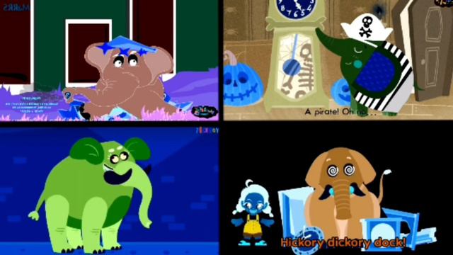 Hickory Dickory Dock Party Elephants | Color Inversion + Chipmunk Voice Effects | Video Tutorial 🔥 смотреть онлайн
