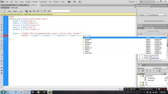 Tutorial Input Data dengan HTML - PHP [Part 2 - Koneksi ke database] смотреть онлайн
