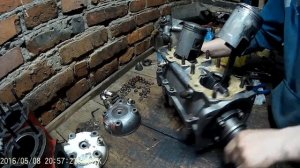 Сборка двигателя пожарной мотопомы МП 800 Б Часть #2 Ставим поршня и цилиндры