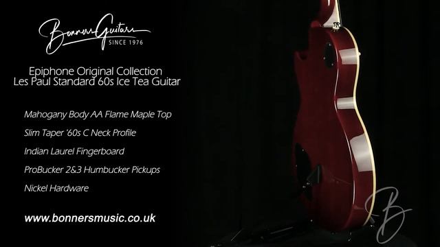 Epiphone Original Collection Les Paul Standard 60s Ice Tea Guitar смотреть онлайн