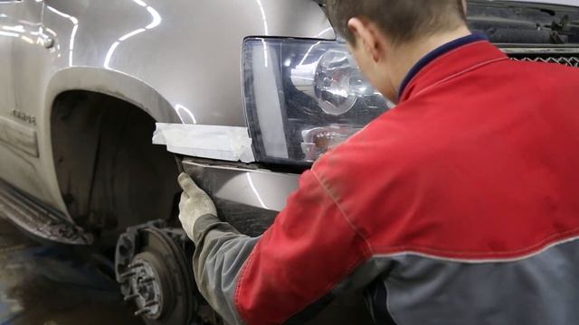 Замена ламп ближнего света Шевроле Тахо смотреть онлайн