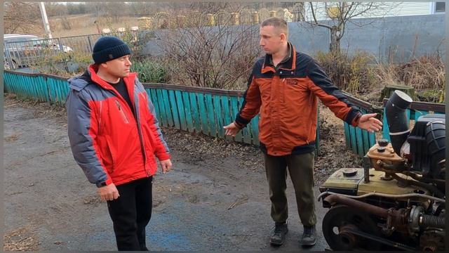 Юрий Сербин в гостях у Вовки Бруса. Обзор ТУРБЛМОТОБЛОКА от агроблогера