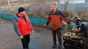 Юрий Сербин в гостях у Вовки Бруса. Обзор ТУРБЛМОТОБЛОКА от агроблогера