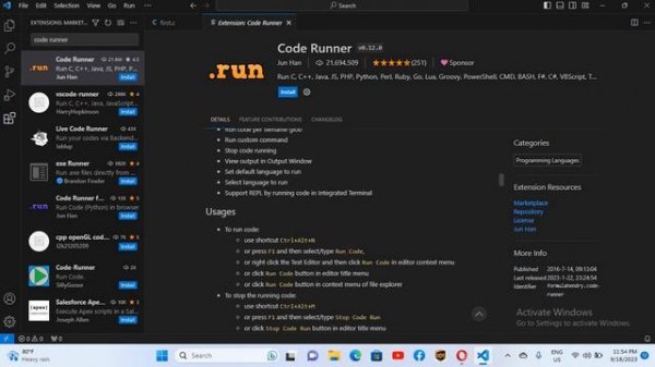 Code Runner - Best Way to use Code Runner Extension in Visual Studio Code 2023