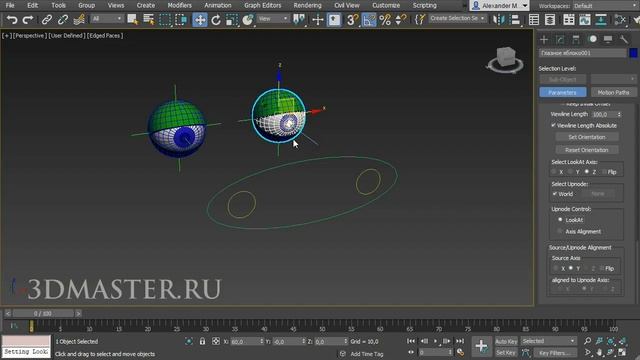 Урок 3ds Max: Стандартный подход к риггингу (оснастке) глаз в 3ds Max смотреть онлайн