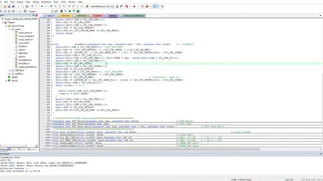 Пример работы STM32F042 с LIS3DH и SSD1306 LCD (CMSIS) смотреть онлайн