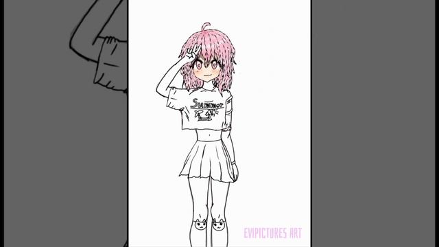 ☼︎Как нарисовать ЛЕТНЮЮ аниме девушку!☀︎︎ ✪{EviPICTURES Art}✪ Ibis Paint смотреть онлайн