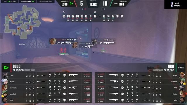 LOUD x NRG (Mapa 2: Pearl) | VALORANT LOCK//IN São Paulo смотреть онлайн