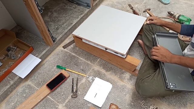 Frameing kitchen में drawer channel कैसे लगाते है ! Modular kitchen channel fitting [E:4] structure смотреть онлайн