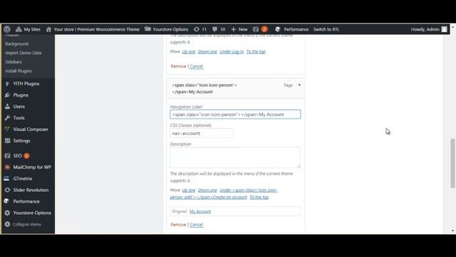 My account menu icon in top menu смотреть онлайн