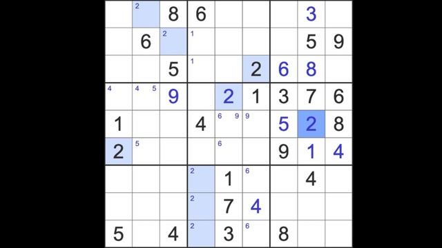 Sudoku solution – New York Times sudoku 26 December 2022 Hard level смотреть онлайн