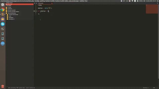 PHP Tutorijali - Kontrolne strukture - if, elseif, else смотреть онлайн