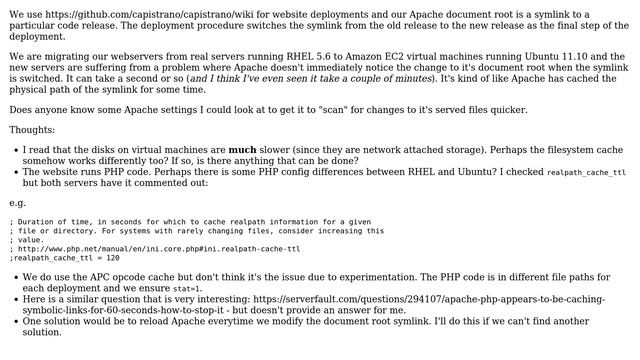 DevOps & SysAdmins: Apache doesn't immediately notice a change in the document root смотреть онлайн
