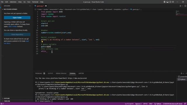 Guess the number game with Python-Watch till the end #guessthenumber #python #rationalnivesh #fun смотреть онлайн