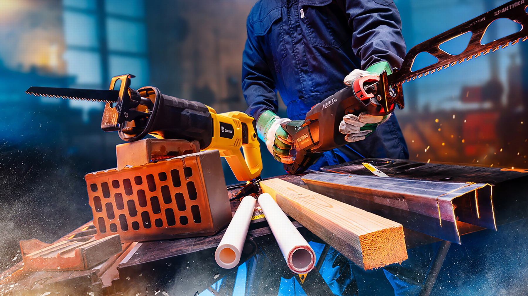 Бюджетная сабельная пила против дорогой. Стоит ли переплачивать? Пилим дерево, металл, газобетон смотреть онлайн