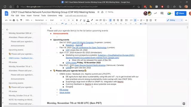 CNCF CNF WG Meeting - 2022-11-28 смотреть онлайн