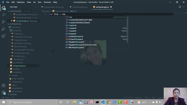 #38. Pengulangan di dalam Pug Node.js смотреть онлайн