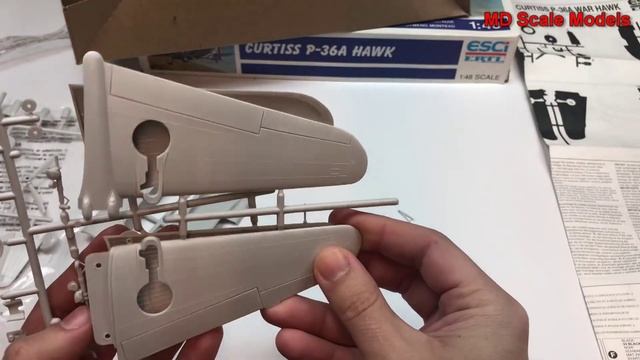 ESCI 1:48 Curtiss P-36A Hawk Kit Review смотреть онлайн