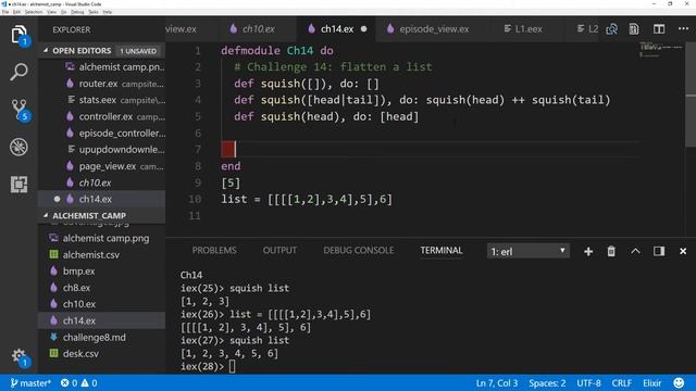 Solution to Challenge 14: Flattening lists recursively in Elixir смотреть онлайн