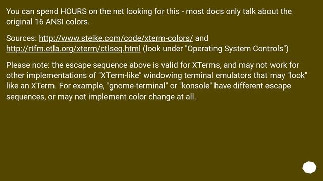 How can I change the colors of my xterm using Ansi escape sequences? смотреть онлайн