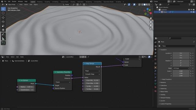 Audio visualizer geometry nodes #blender смотреть онлайн
