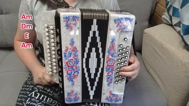 БЕЛЫЕ СТАВНИ / Разбор на гармони с цифрами смотреть онлайн
