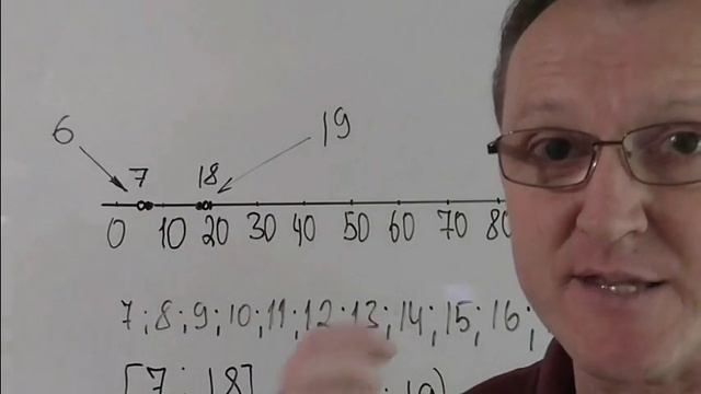 Числовые промежутки на числовой прямой. смотреть онлайн