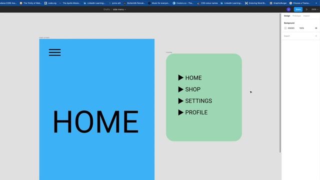 Computer Science: XD - Figma 09 - Side Menu