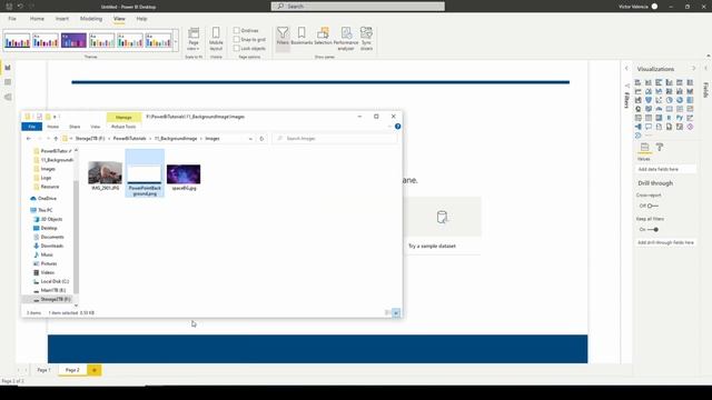 Power Bi : Set image as permanent background for all pages смотреть онлайн