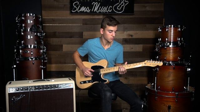 Fender Tone Master Deluxe Reverb Blonde Amp Demo | Sims Music смотреть онлайн