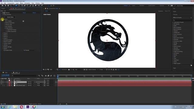 3D логотип из кусочков в After Effects + Элемент 3D смотреть онлайн