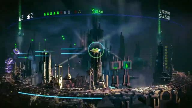 RESOGUN прохождение 1 уровень/Resogun Walkthrough Level 1 Acis смотреть онлайн