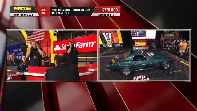 SOLD for $785,000 1971 Chevrolet Corvette ZR2 Convertible // Mecum Monterey 2023 смотреть онлайн