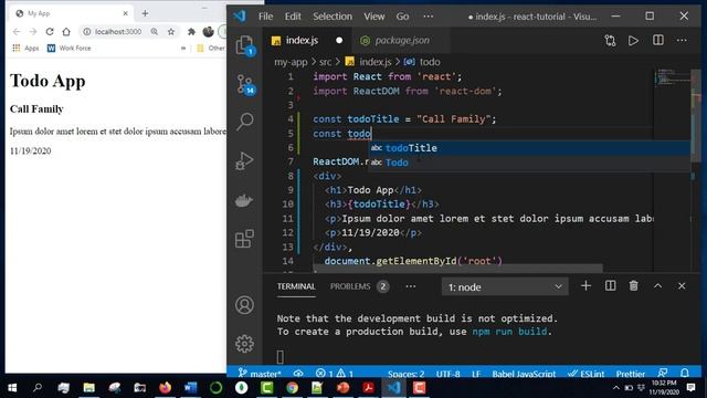 React Bangla Tutorial 4 : JSX and JS Expression смотреть онлайн