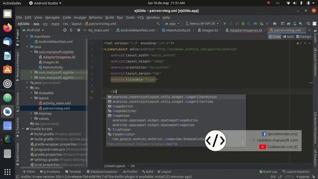 Glide. Como crear una Galería de Imágenes en Kotlin. смотреть онлайн