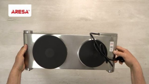 Распаковка электроплитки / Unpacking of hotplate ARESA AR-4702