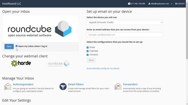 How to make RoundCube your default webmail client on cPanel webmail login screen смотреть онлайн