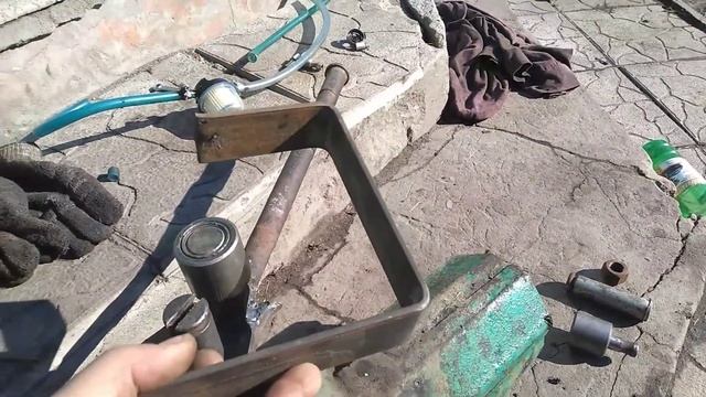 Станок из запчастей от с.х. техники для гибки металлической полосы смотреть онлайн