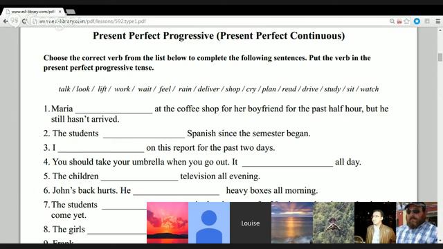 Present Perfect Continuous смотреть онлайн