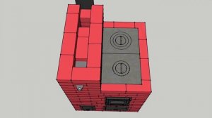 Простая отопительно-варочная печь  Порядовка.