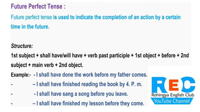 Spoken English lesson 19 future perfect tense. смотреть онлайн