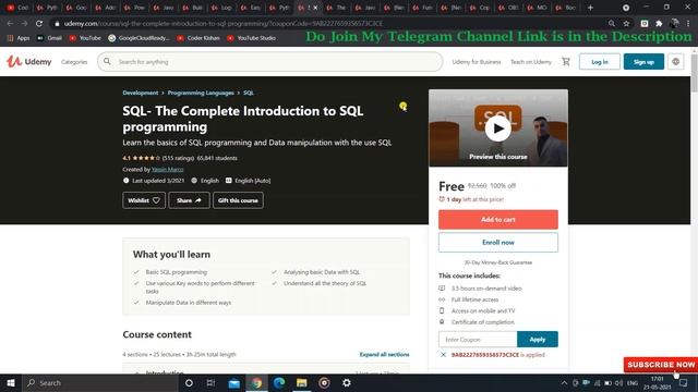 Paid Udemy Courses For Free With Certificates | Certified Free Online Courses | #UdemyCoupons | смотреть онлайн