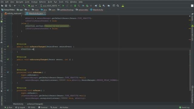 #13 Gravity Sensor - Active vibration mode when phone flipped : Android Sensor Programming Tutorial смотреть онлайн
