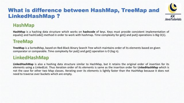 What is difference between HashMap, TreeMap and LinkedHashMap based uses Scenarios?[Very Important] смотреть онлайн