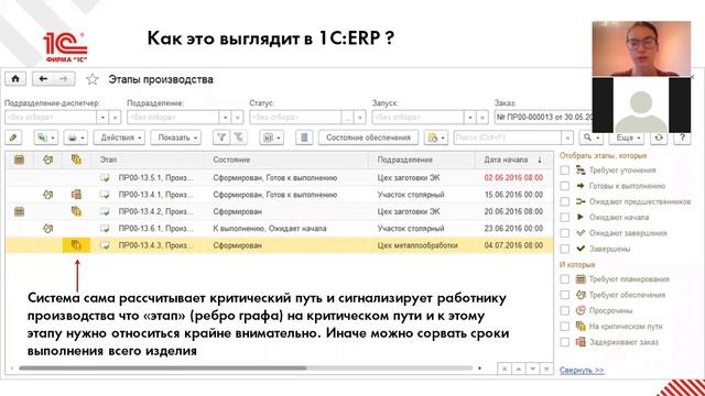 Лекция №12 "Управление производством в 1C:ERP" смотреть онлайн