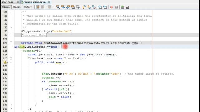 Java NETBEANS IDE Count down for a Hr. or a min. By Tech RR смотреть онлайн